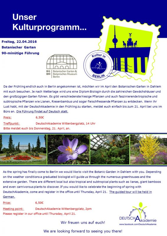 Poster_Botanischer Garten_April