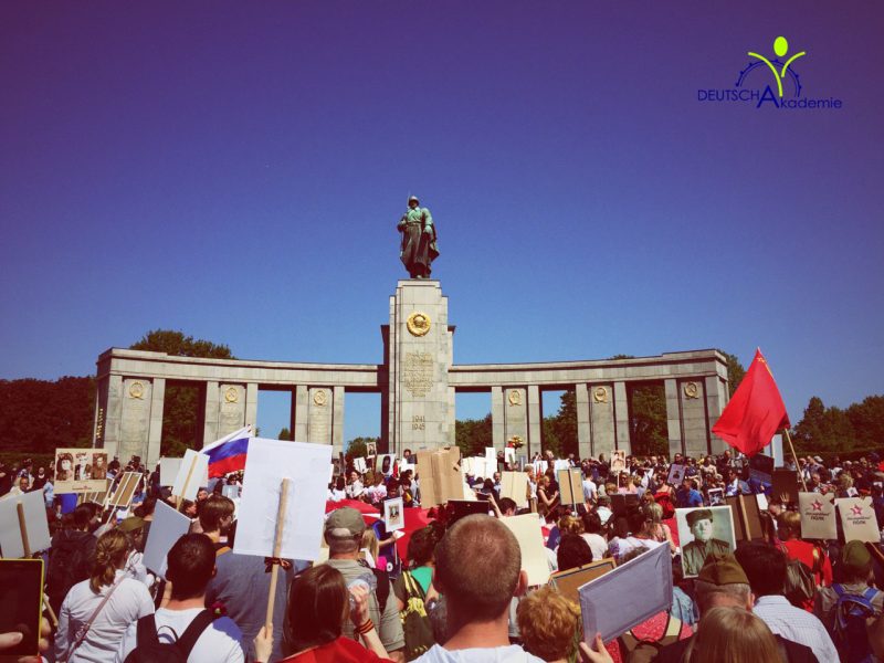 Soviet War Memorial on the 9th of May 